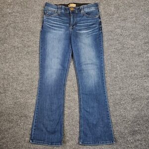 Democracy Ab Technology Itty Bitty Bootcut Jeans Women's 12 Dark Wash Stretch
